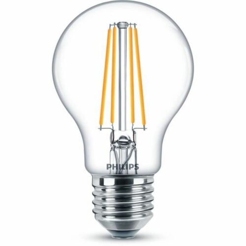Bombilla LED Philips Classic 60 W Blanco E E27 (2700 K) (2 Unidades)