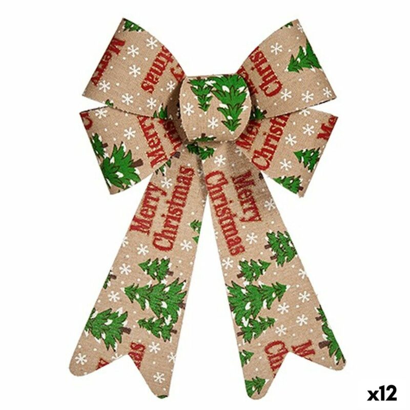 S3627041_0 Lazo Krist+ Merry Christmas Multicolor 16 x 24 x 4 cm Adorno Navideño (12 Unidades)