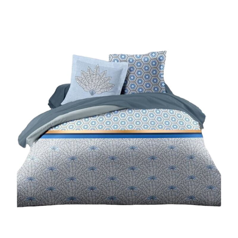 Juego de funda nórdica HOME LINGE PASSION Cama doble 220 x 240 cm Azul